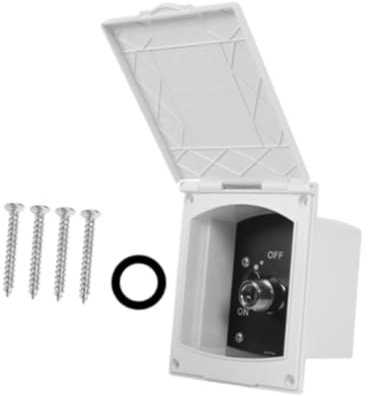Kit box doccia esterno generico per, rimorchio, accessori per parti di riparazione per doccia da cowboy, per viaggi con rimorchio per barche, Bianco