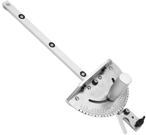 Calibro per mitra da tavolo con 27 angoli di arresto Router da tavolo Mitra Gauge Table Mitra Gauge con recinzione in alluminio