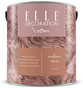 ELLE DECORATION Cushion Craze No. 468, 2,5 L, extra-matte Premium Wandfarbe für Innen, für Wände und Holz, hohe Deckkraft, Innenfarbe,Renaissance des Terrakotta