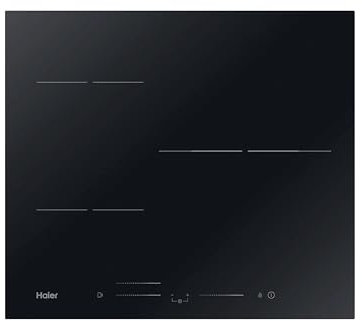 Haier Series 2 HAIDSJ63MC Induction Hob/Multi Slider Operation and Wi-Fi Function (hOn App) / 3 Cooking Zones/Frameless Design/Black Glass