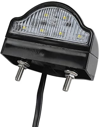 Yuanjoy 1 Pcs Éclairage de Plaque D'immatriculation Général LED 12v 24v Avec E-mark Imperméable Pour Voiture Remorque Camion Tracteur Van RV Camper