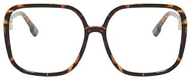 KAEOISFU Übergroße Quadratische Lesebrillefür Damen, Mode Blaulicht Blockierende Computer Lesebrille, groß Computerleser, Geeignet für Menschen mit großen Köpfen und großen Gesichtern