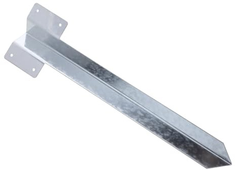 KAILIKETIY Picchetto in Metallo per di Recinzione Staffa di Ancoraggio per Base di Supporto per Esterno Cortile e