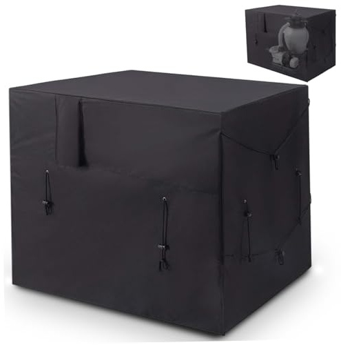Couverture de Chauffage de Piscine pour unités extérieures, étanche, 210D, Robuste, pour Pompe à Chaleur, Protection hivernale, 40 L X 34 W X 31 H