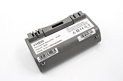 vhbw Batería reemplaza UPC 853816149049 para aspiradora (3600 mAh, 14,4 V, NiMH)