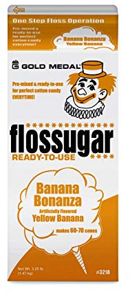 Gold Medal Candy Floss Flossugar - Ready-To-Use (Banana Bonanza)