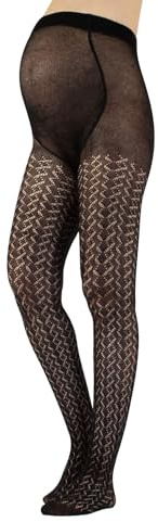 CALZITALY Maternity Tights, Cotton Pregnancy Pantyhose | S, M, L, XL | GREY | MADE IN ITALY | (S, Black)