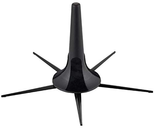 EASTROCK Trompetenständer Tragbarer Trompetenständer Halter Metall mit 5 Beinen Faltbar Abnehmbarer Trompetenhalter Stabile Metallbeine für Trompete (Schwarz)