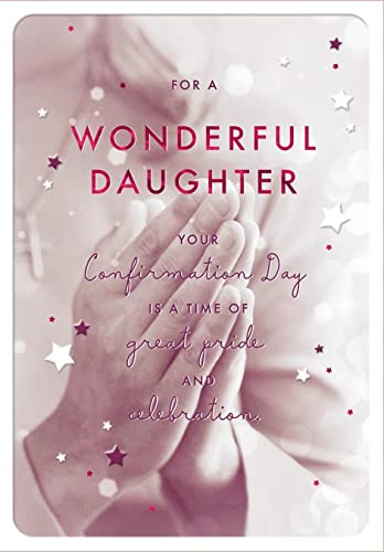Hallmark Daughter Confirmation Card - for a Wonderful Daughter Your Confirmation Day is a time of Great Pride and Celebration