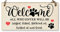 Welcome All Who Enter Sniffed Barked Licked Loved Funny Handmade Wooden Hanging Wall Plaque Pet Dog Lovers Gift