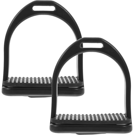 ULTECHNOVO Estribos De Caballos Antideslizantes De Pom Para Montar a Caballo Accesorios De Equitación Para Sillas Occidentales Fácil Ensamblaje Paquete De 2 5.11X4.44X1.81In