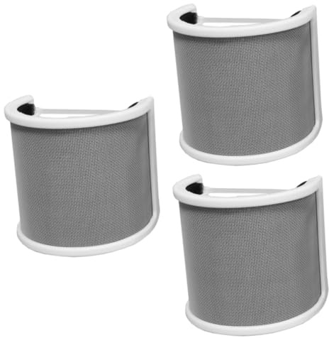 DOITOOL 3piezas Filtro Antiviento Para Micrófono u Shape Multifuncional Para Grabaciones Claras y Reducción De Ruido Accesorio Elegante y Eficaz Para Micrófonos