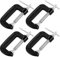 LDHHYH 11Pcs G-Clamp Set, 2 Inch (56mm) Heavy Duty Screw Steel C Clamp, Industrial Strength C Clamps for Woodworking, Welding Building Automotive Repair (Black)