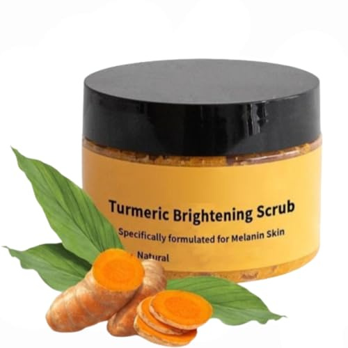 Gommage Corporel Au Curcuma,Gommage Exfoliant,Turmeric Exfoliating Brightening Scrub,Améliore Les Taches Brunes,Nettoyage En Profondeur,Lisser La Peau Et Eclaircir Le Teint,Soins Du Corps (1PC, 100g)
