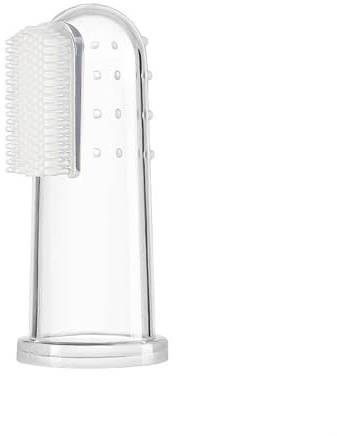 oraNurse Brosse à dents en silicone (petite) pour bébés, tout-petits, animaux de compagnie et adultes – Masseur de gencives doux, aide à la dentition pour nourrissons et nettoyant dentaire pour