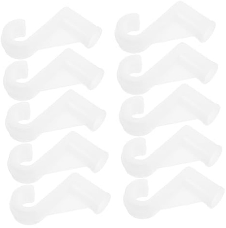 DOITOOL 10 Pezzi Supporto per Asta Armadio Ganci Regolabili per Appendere Abiti in Camera da Letto Supporto Robusto per Bastone Guardaroba Organizzatore Spazio Armadio