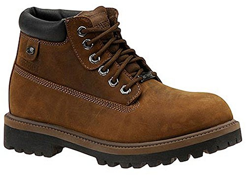 Skechers Homme Sergeants Verdict Boots, Dark Brown Waterproof Crazyhorse Leather, 39 EU