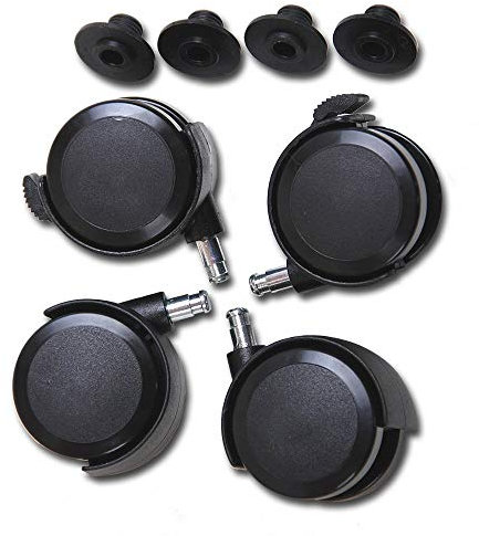 babybay Rollensatz Parkett / Rollen passend für alle babybay Modelle / vom Beistellbett zum Stubenwagen (schwarz) (1er Pack)