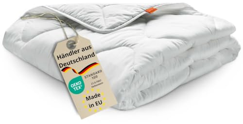 Sleepling 19000000033 basic 1xx mikrofibertäcke, vit, mikrofiber, vit, 200 x 200 – medium