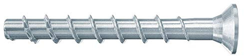 Fischer UltraCut FBS II 6 x 160/105 försänkt huvud, kraftfull betongskruv, för fastsättning inom områdena sanitär, värme och klimat, galvaniskt galvaniserad, 100 st.