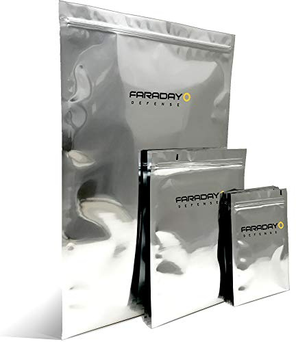 Faraday Defense 5pc Kit NEST-Z Faraday Bag EMP/Solar-Flare Prepper Ultra Thick - Military Grade Design, Superior Shielding Performance, Phones - Radios - Hard Drives - Tablets - Laptops Made in USA