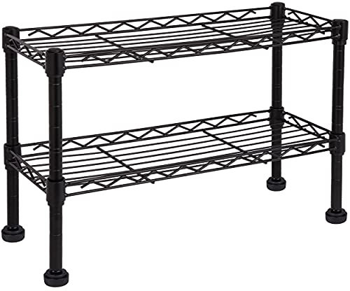 ONVAYA® Küchenregal stehend aus Metall | Silber | Schwarz | Küchen-Organizer Regal | Küchenregal für Arbeitsplatte (Schwarz Gewürzregal)