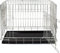 Lords & Labradors Deluxe Metal Dog Crate in Silver (Medium, 30”) | Foldable Dog Crate with Tray | 2 Door | Pet Safe Galvanised Steel | Metal Crate for Dog Includes Handle | Wired Metal Dog Crate