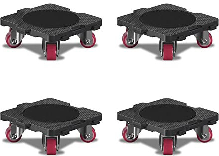 ONEON Pack Adicional de 4 Plataformas para Muebles Conectables con Ruedas Giratorias 360°