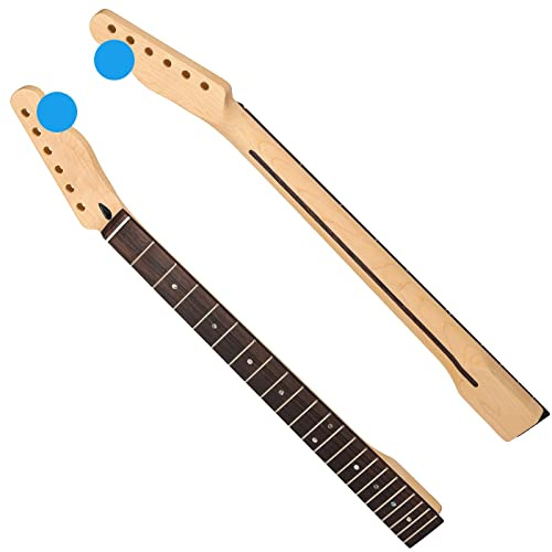 LENSPDID 22fret Tele Canadian Maple Guitar Neck Rosewood Fingerboard for TL Style Replacement Electric Guitar