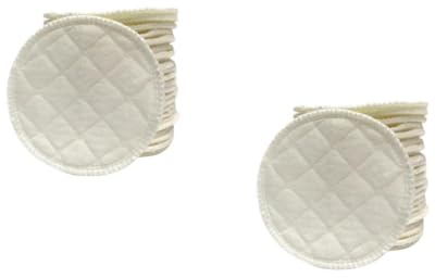 Toyvian 24pcs Reusable Washable Nursing Pads Breastfeeding Pads Leakproof Cotton Breast Inserts for Nursing Mothers