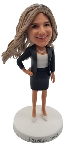 Wackelkopf, Anwältin, personalisierbar, individuell, einzigartig, handgefertigt, Wackelkopf-Figur, Actionfigur basierend auf Ihrem Foto