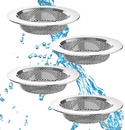 Colador De Fregadero De Cocina - Pack 2 Filtro Fregadero Cocina De Acero Inoxidable - Apto para lavavajillas - Filtro Desague - Sink Drain Strainer