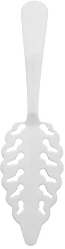 Cabilock cuchara de absenta fuente de absenta cuchara con forma de concha gotero de absenta Acero inoxidable Silver