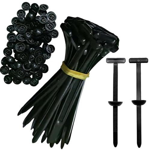 50 X Universales De Nailon Para Bridas De Cable, Brida Para Montaje En Coche, Soporte De Cremallera De Nailon Autoblocante De Alta Resistencia, Para ReparacióN Diaria