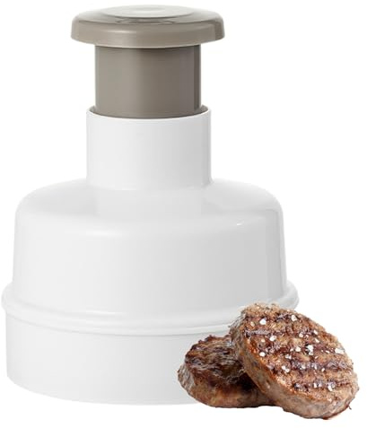 Buerfu Presse à hamburger, presse à hamburger de cuisine, ustensiles de cuisine ergonomiques pour bœuf, saucisse, bacon, crevettes, restaurant, maison, appartement, camping, barbecue