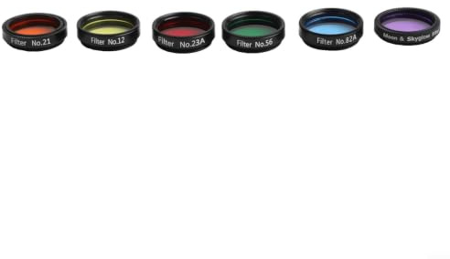 6 st teleskopfilter 3,5 cm nebulosa-set med låda – månplanetobservation astronomi kit