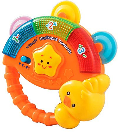 Vtech Baby Musikspaß Tamburin – Elektronisches Spielzeug mit Musik und Geräuscheffekten – Für Kinder von 9-36 Monaten