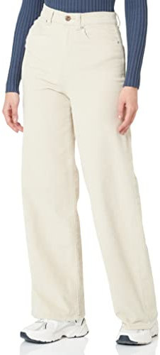 ONLY Damen Cordhose ONLHOPE GLOBAL EX Relaxed Fit - Beige 34 36 38 40 42 Cotton, Größe:42W / 32L, Farbe:Oatmeal 15263179