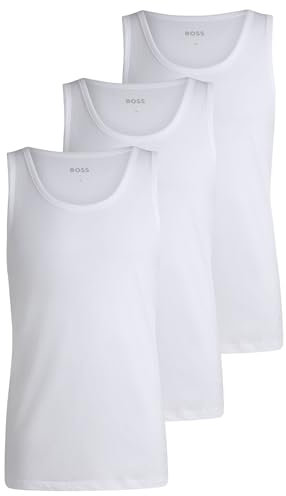 BOSS Herren Tank Top, 3er Pack Classic, White, M