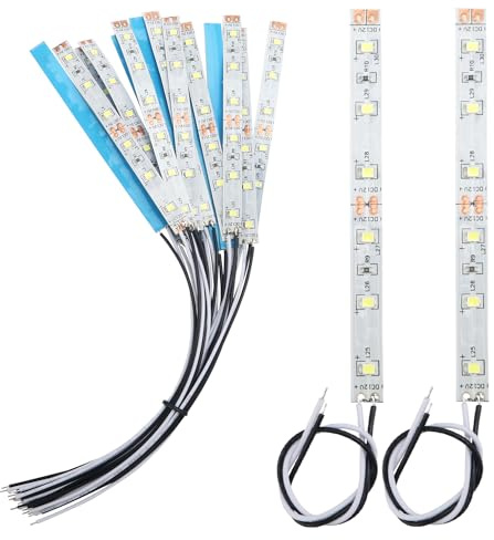 YIXISI 15 ST 100mm Förkopplad LED List, 2335 SMD LED Lampa, 12V - 18V LED List, Vit