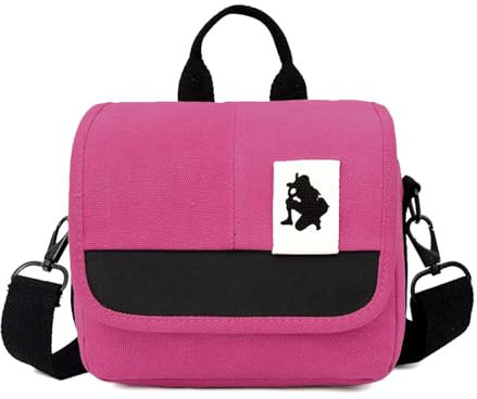 Funda Impermeable para cámaras réflex,Paquete de fotografía a Prueba de Agua,Bolsos de cámara SLR,Bolso de Hombro de Lona,Estuche de cámara,Estuche Bandolera Individual con Correa Ajustable(rojo)