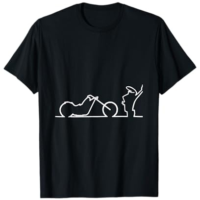 Style La Linea sur Une Moto – Fans de rétro T-Shirt