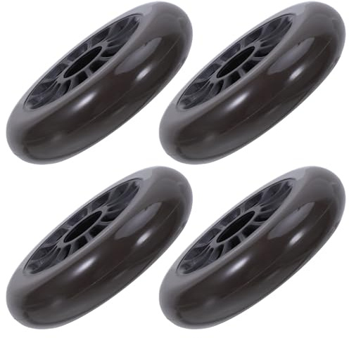 ROMISBABA 4 Pezzi Ruote di Ricambio per Scooter in Plastica Silenziose e Resistenti Ruote Inline per Pattinaggio su Pista Binario e Strada per Hockey e Uso Indoor Outdoor