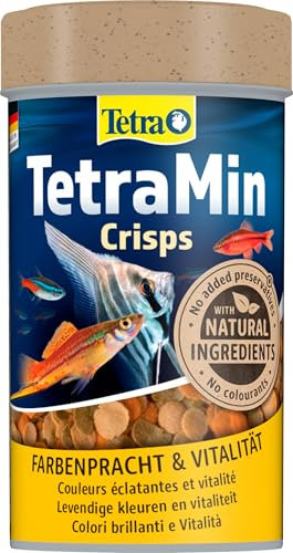 TetraMin Crisps - Fischfutter für alle Zierfische, nährstoffreiche Mischung für gesunde Fische und klares Wasser, 100 ml Dose