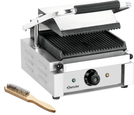 Kontaktgrill CNS grillplattor räfflade
