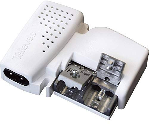 Televes 560542 - Amplificador vivienda 2s 47-790mhz g10/20db ajustable