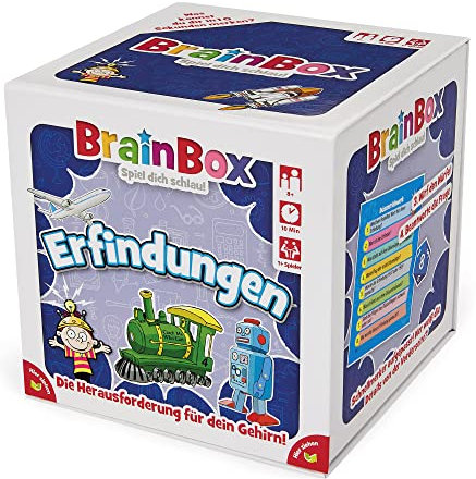 BRAINBOX 2094915 Erfindungen, Lernspiel, Gedächtnisspiel, Quizspiel für Kinder ab 8 Jahren