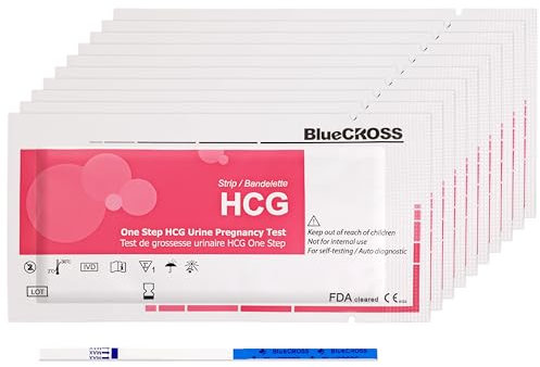 Blue Cross Lot de 10 tests de grossesse urinaires