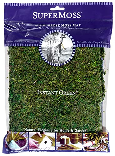 SuperMoss (22420) InstantGreen Moss Mat, Fresh Green, 18 x 16