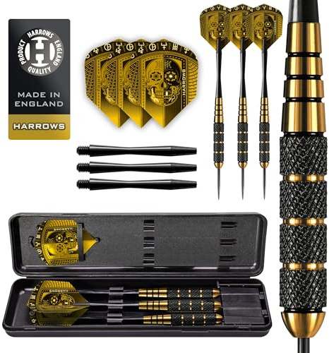 Harrows Voodoo mässing stål spets dart set